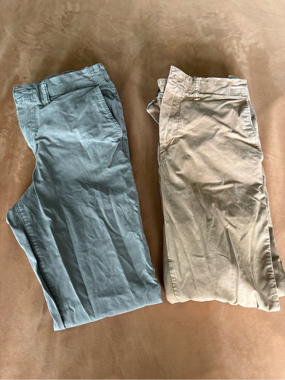 American Eagle Outfitters Light Blue and Khaki Chino Pants Duo